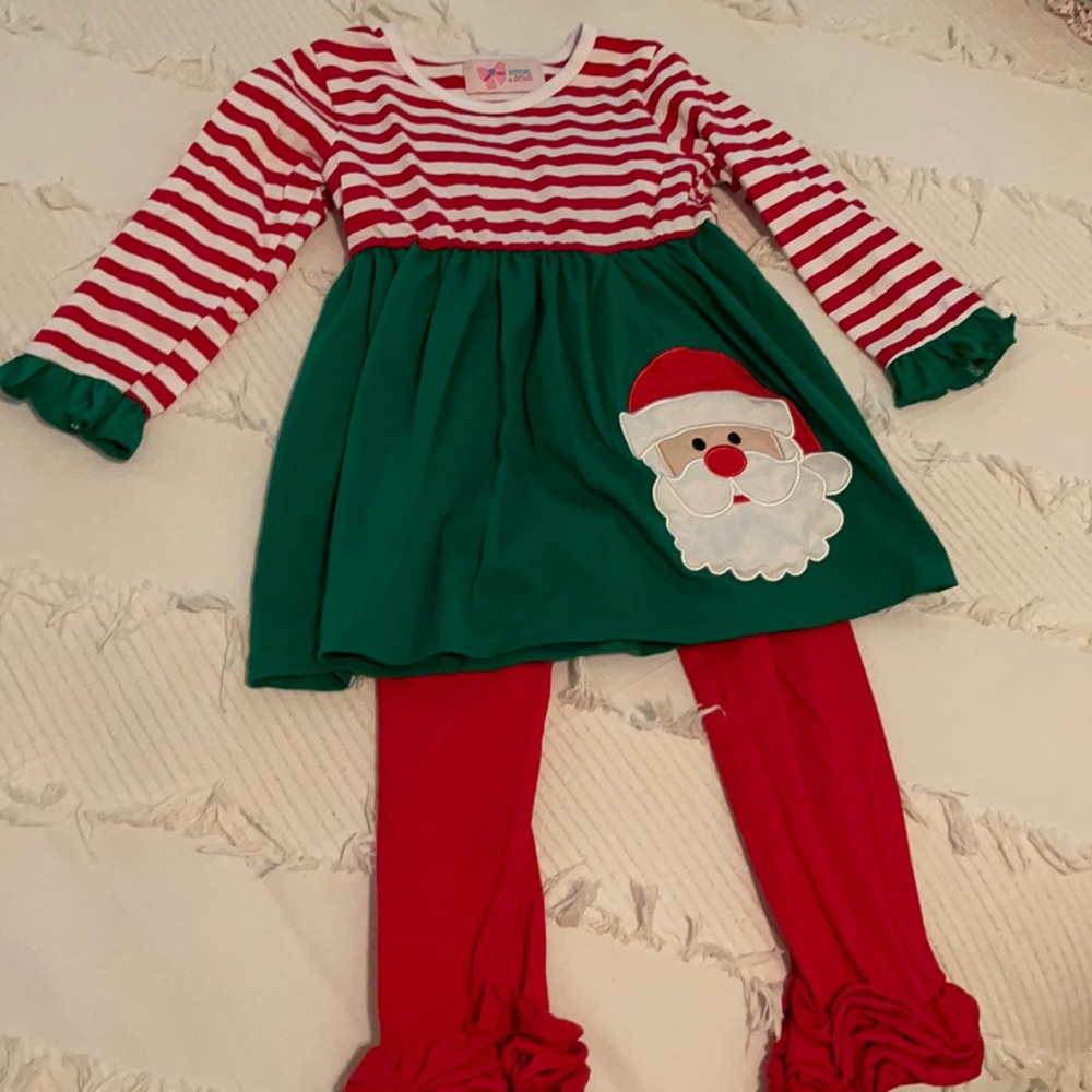 COPY - Christmas Santa Outfit Girls 5T